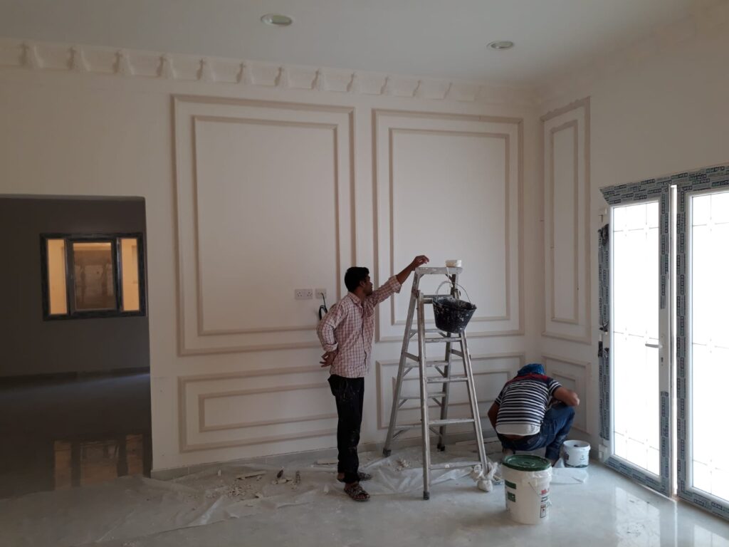 wall molding work